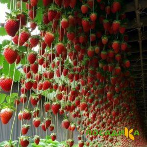 Клубника ампельная Анастасия купить по цене от 370р. в интернет-магазине «Посадика» с доставкой почтой в в Краснослободске и по всей России – [изображение №1].